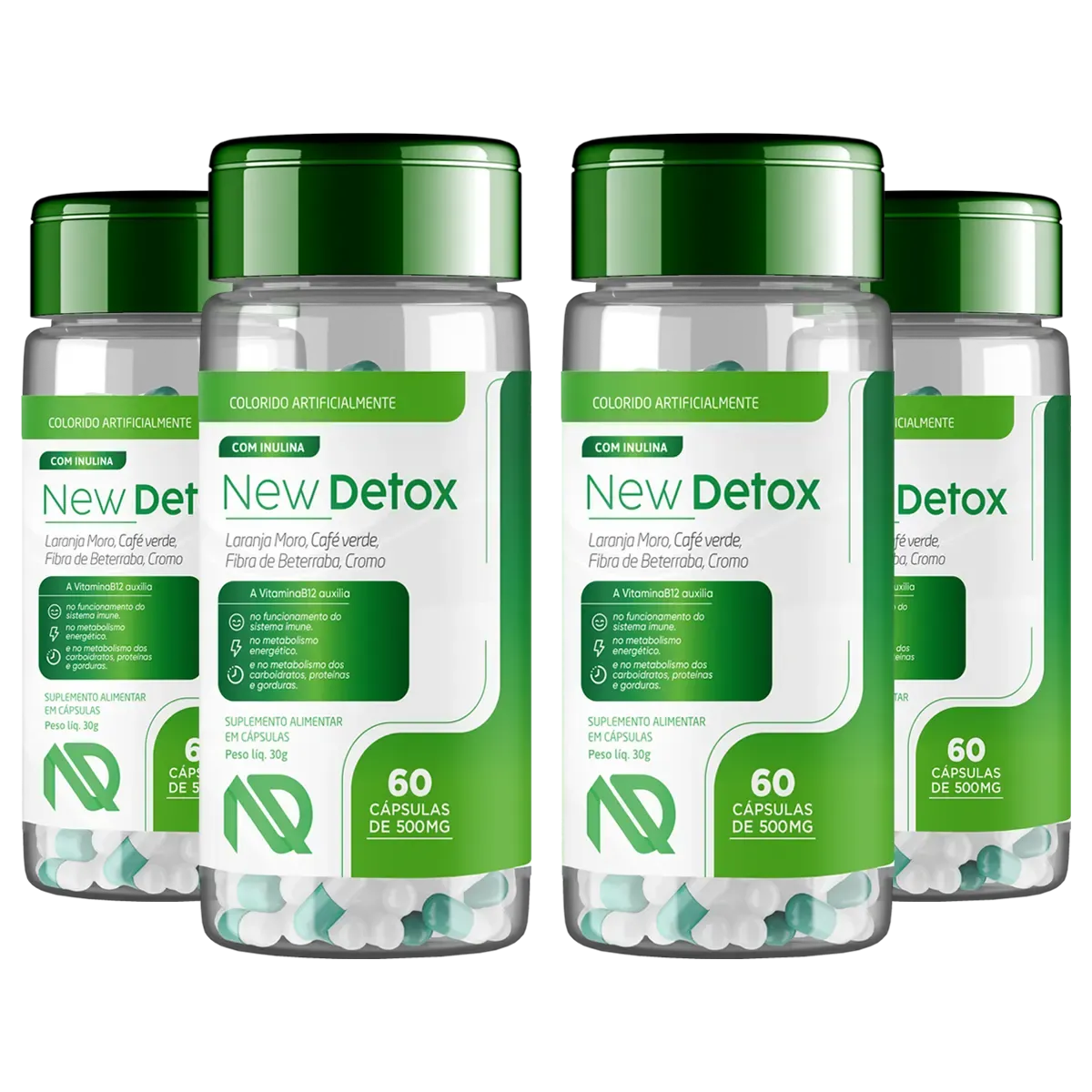 Novo New Detox 4 Pote
