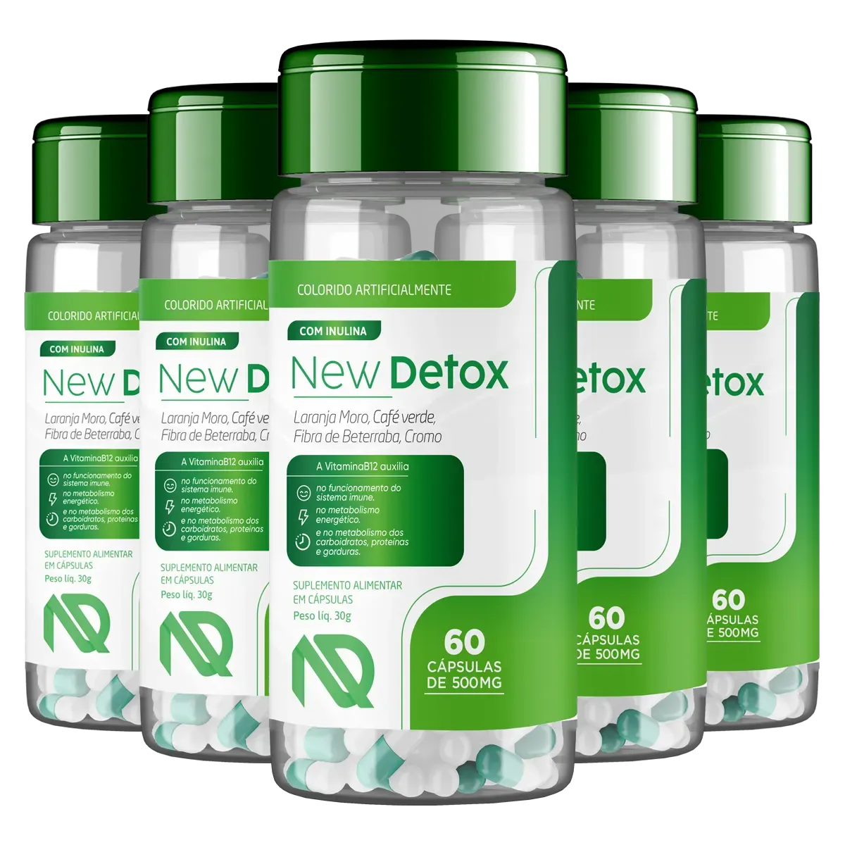 Novo New Detox 5 Pote