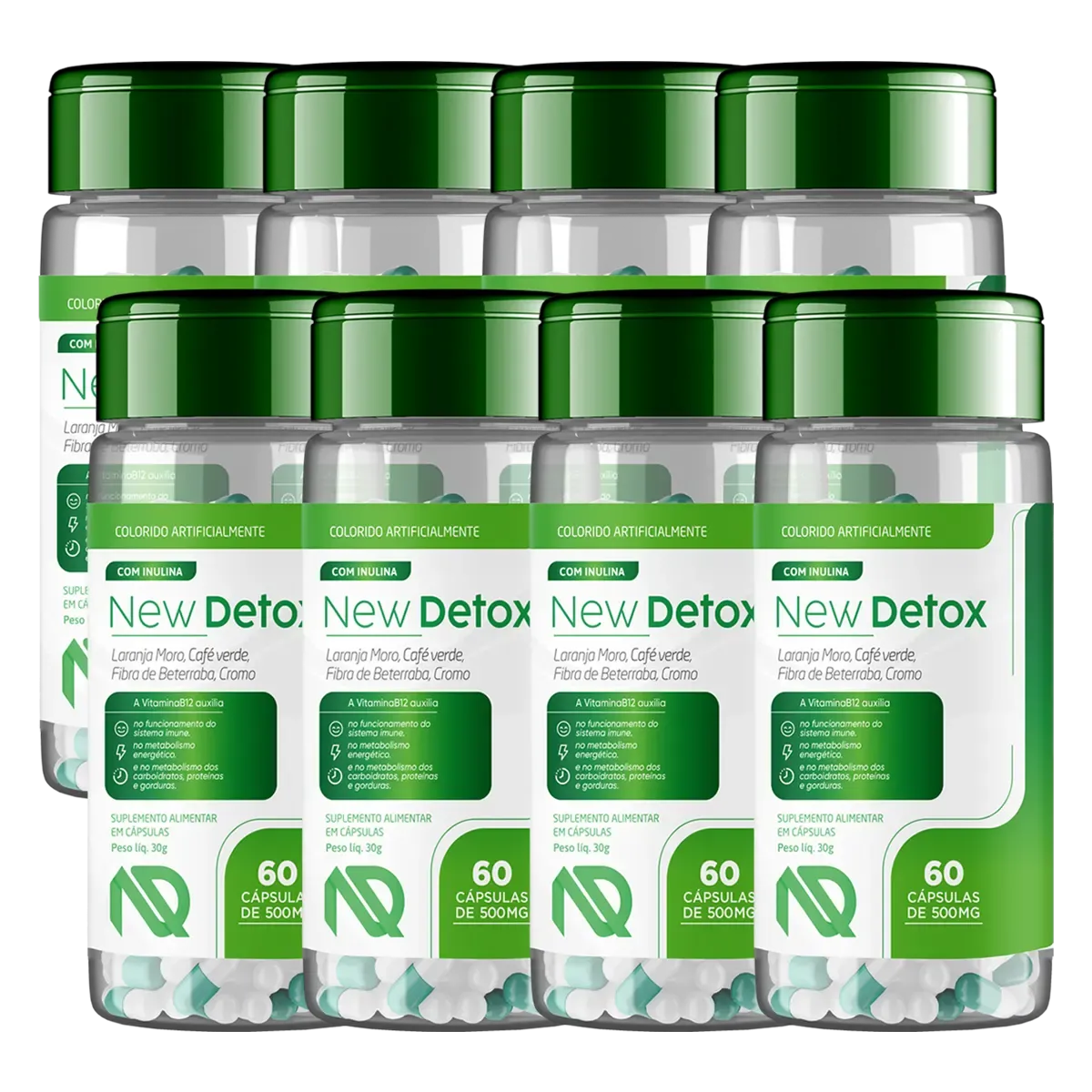 Novo New Detox 8 Pote
