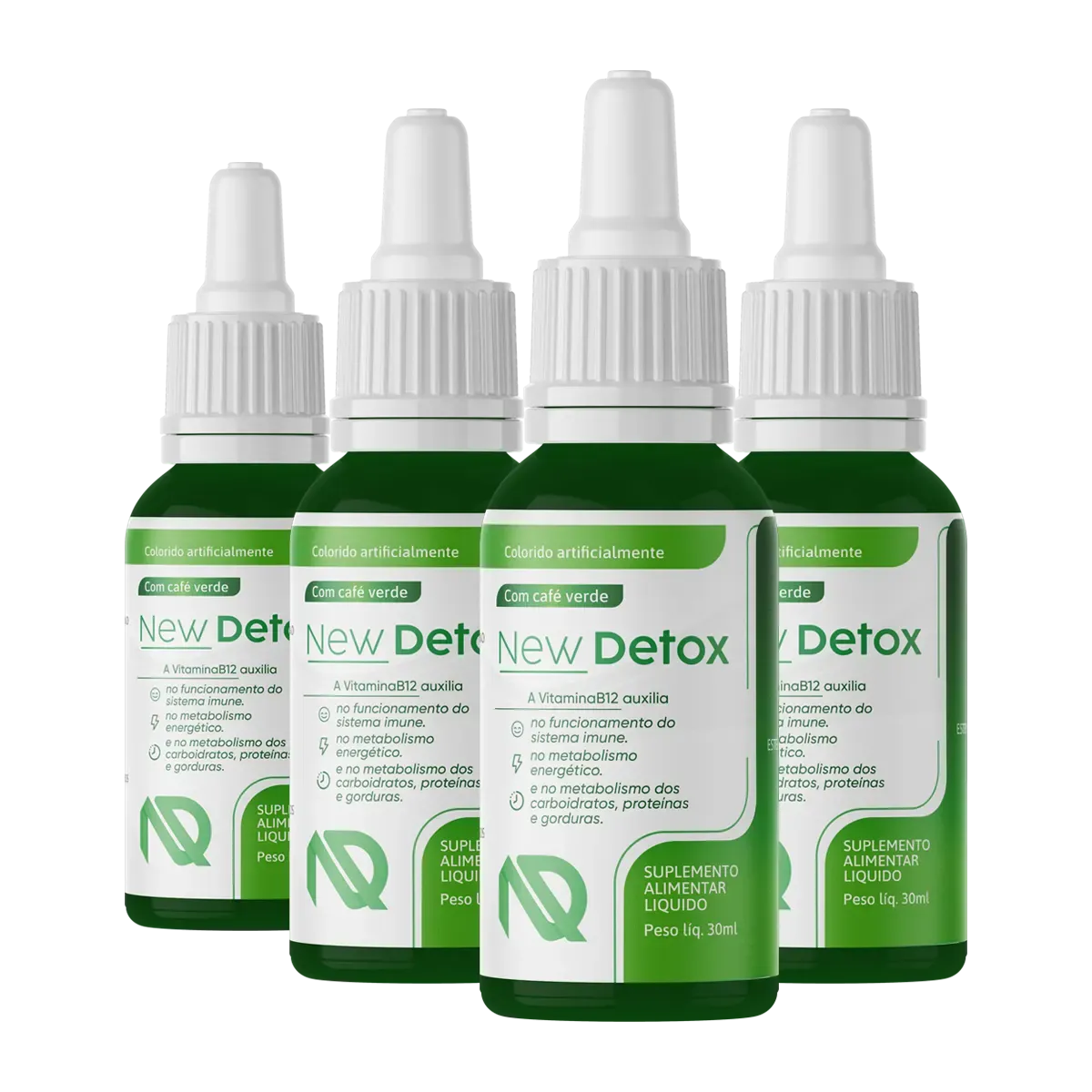 New Detox Gotas 4 Pote