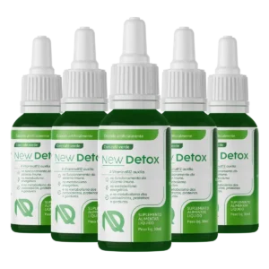 New Detox Gotas - 5 Frascos